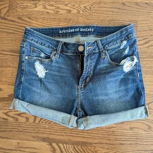 Articles of Society denim cut off shorts